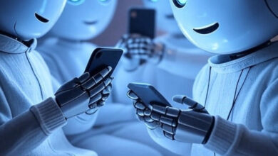 AI bots on social media.