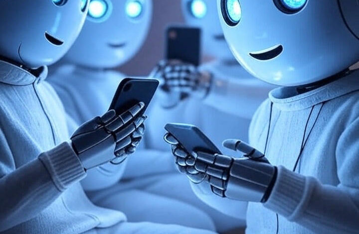 AI bots on social media.