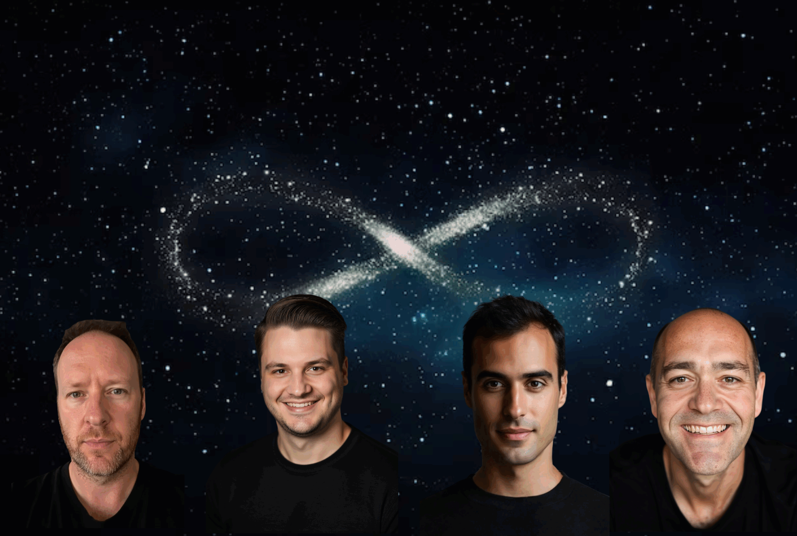 Infinity Constellation's Executive Team: Scott Downes, Brennan Pothetes, Francis Pedraza, and Shar Broumand