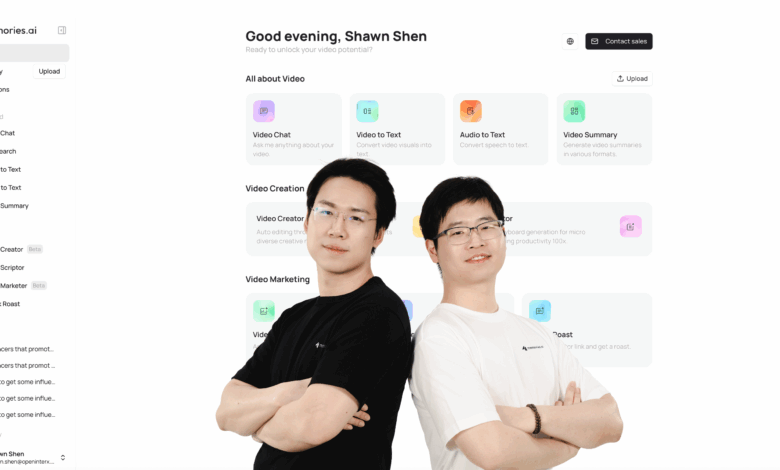 Memories.ai Founders: Dr. Shawn Shen (CEO) and Ben Zhou (CTO)