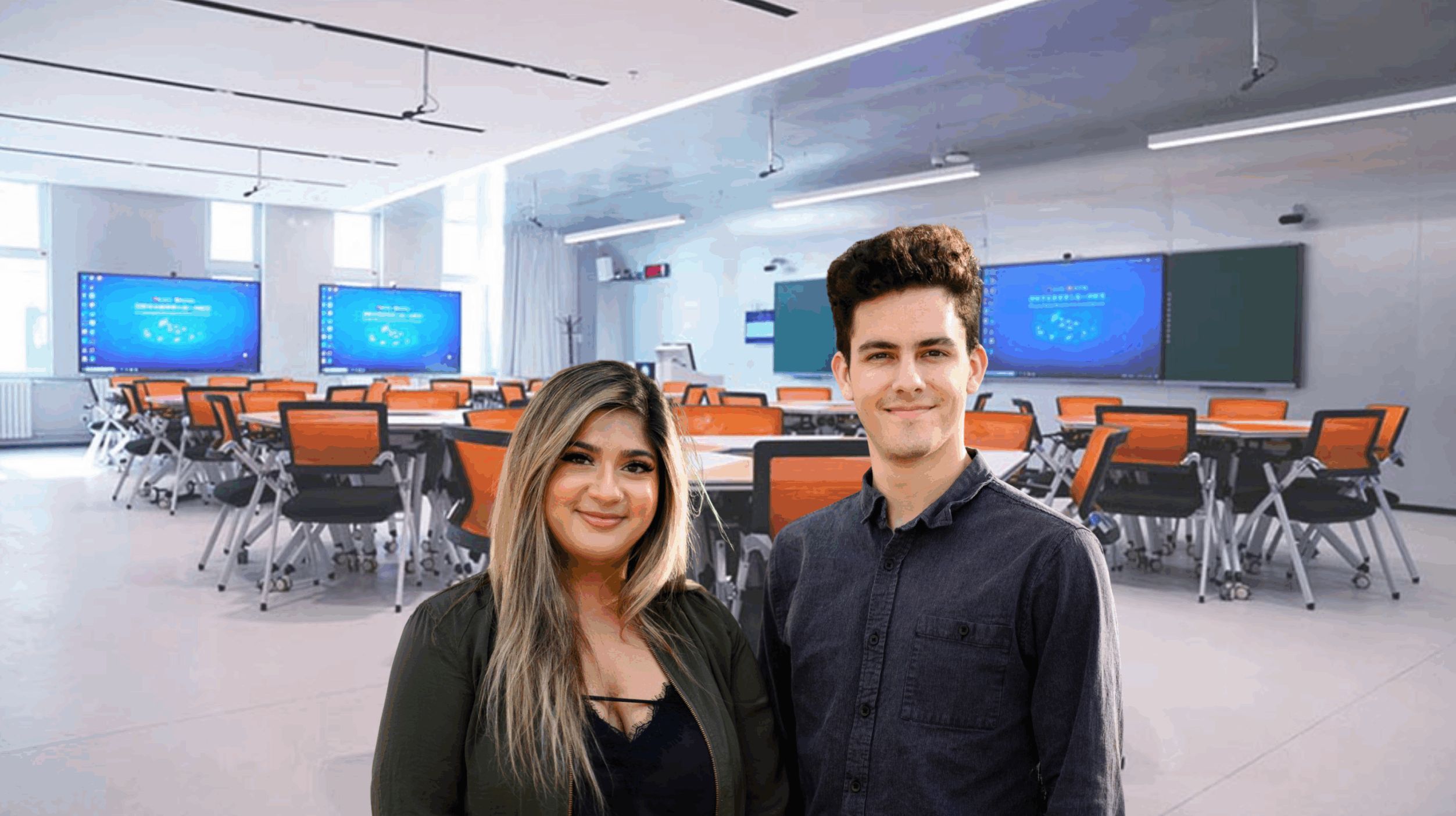 Nectir's Co-Founders: Kaitta Ghai and Jordan Long