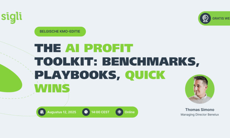 The AI Profit Toolkit: benchmarks, playbooks & quick wins. Belgische KMO-ed