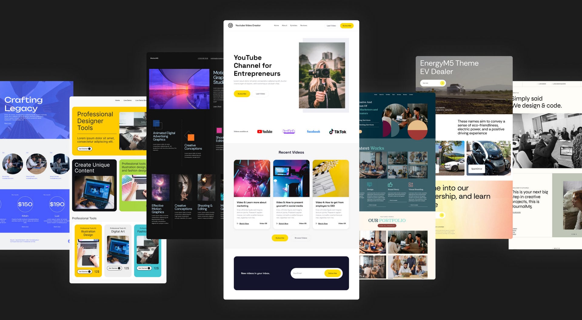 designer using an AI website builder to create a modern landing page on a computer