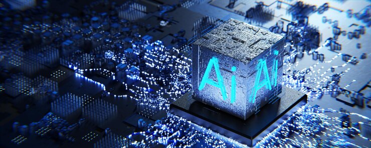 AI-ready infrastructure concept for startups – scalable data and cloud network design.