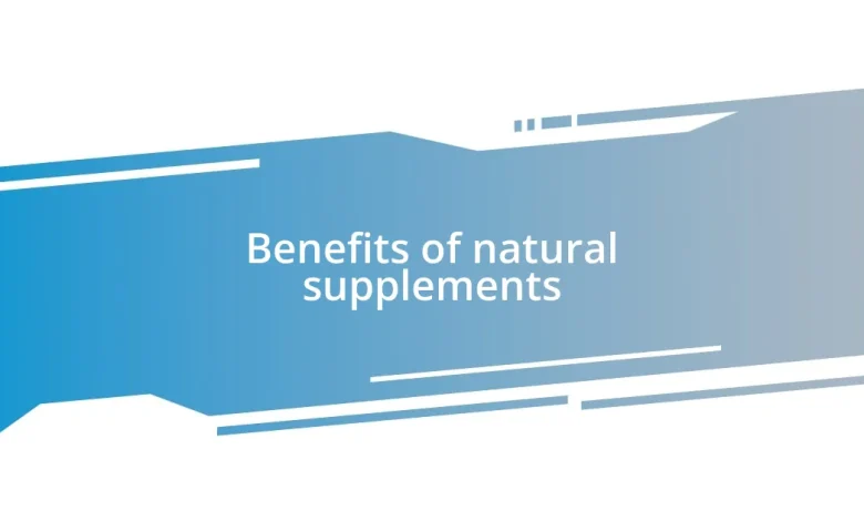 Benefits