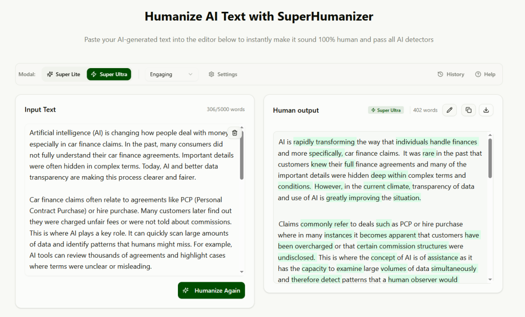 Humanizers