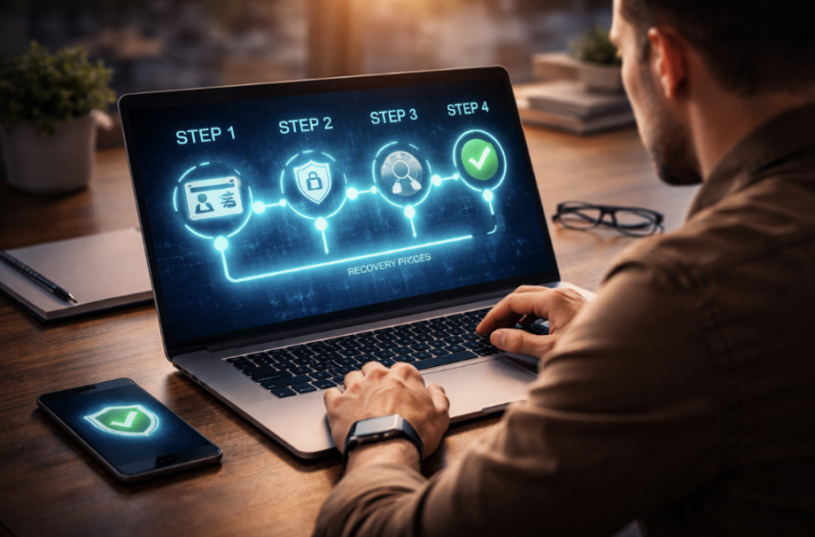 4-step social media recovery process 
